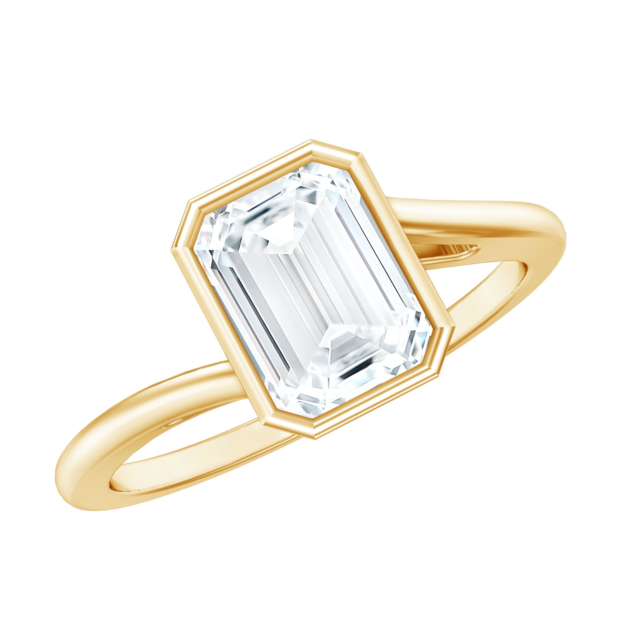 2 CT Octagon Cut Moissanite Engagement Ring For Women