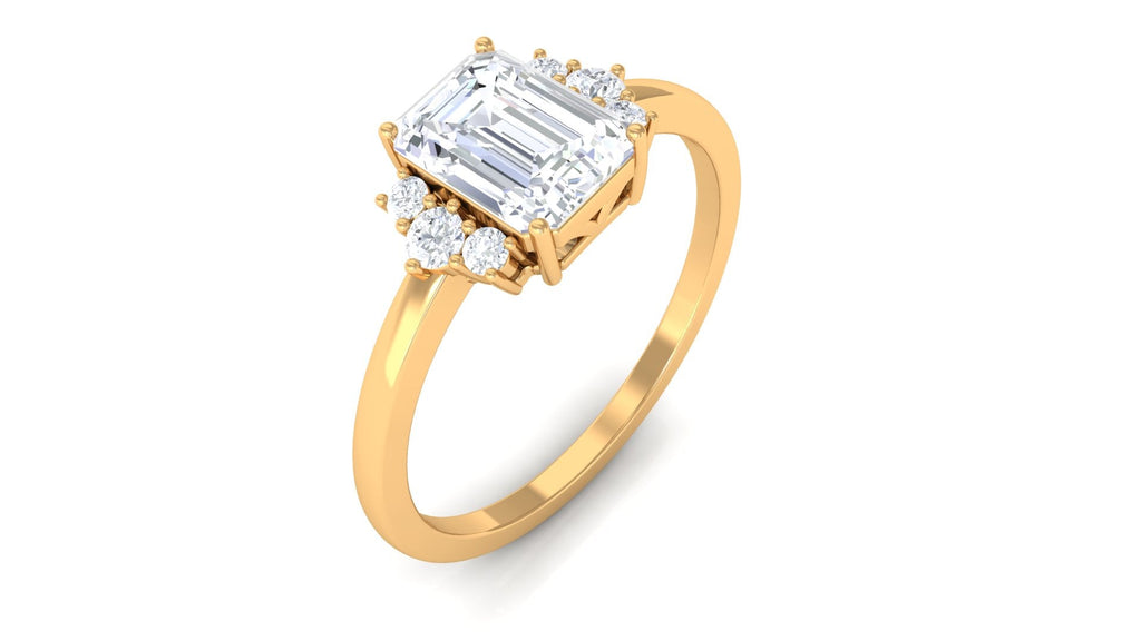 2 CT Octagon Cut Solitaire Cubic Zirconia Engagement Ring