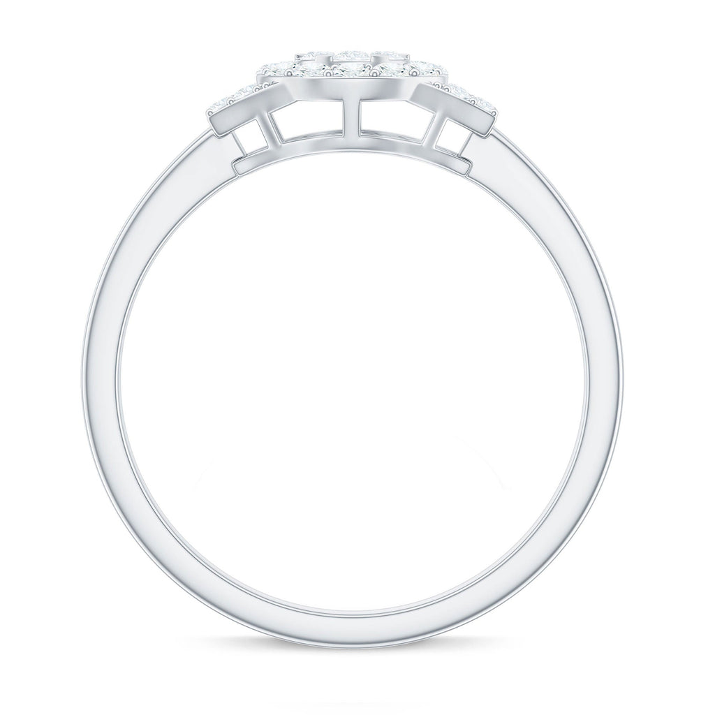 0.50 CT Minimal Zircon Engagement Ring in Gold
