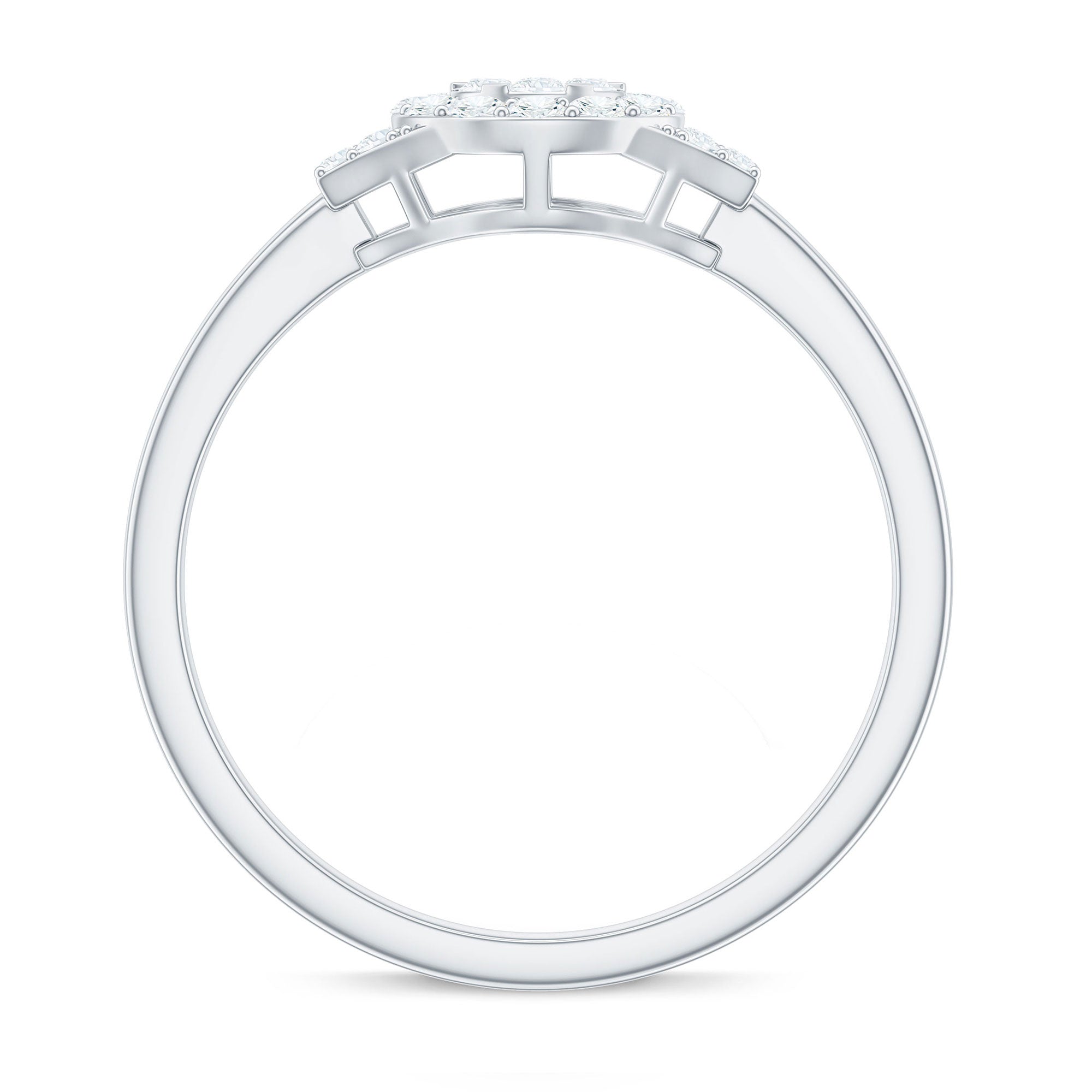 0.50 CT Minimal Zircon Engagement Ring in Gold