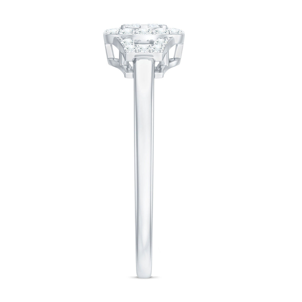 0.50 CT Minimal Zircon Engagement Ring in Gold
