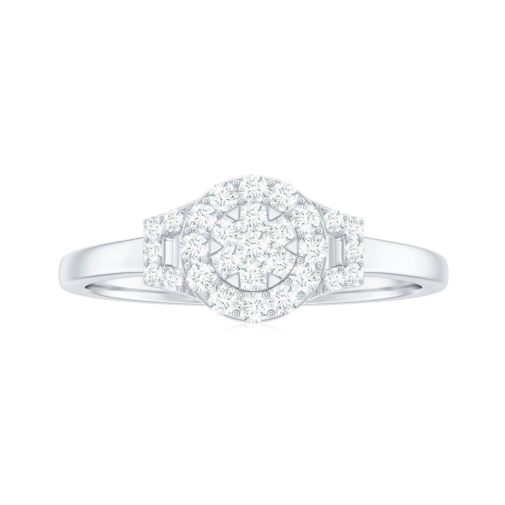 0.50 CT Minimal Zircon Engagement Ring in Gold