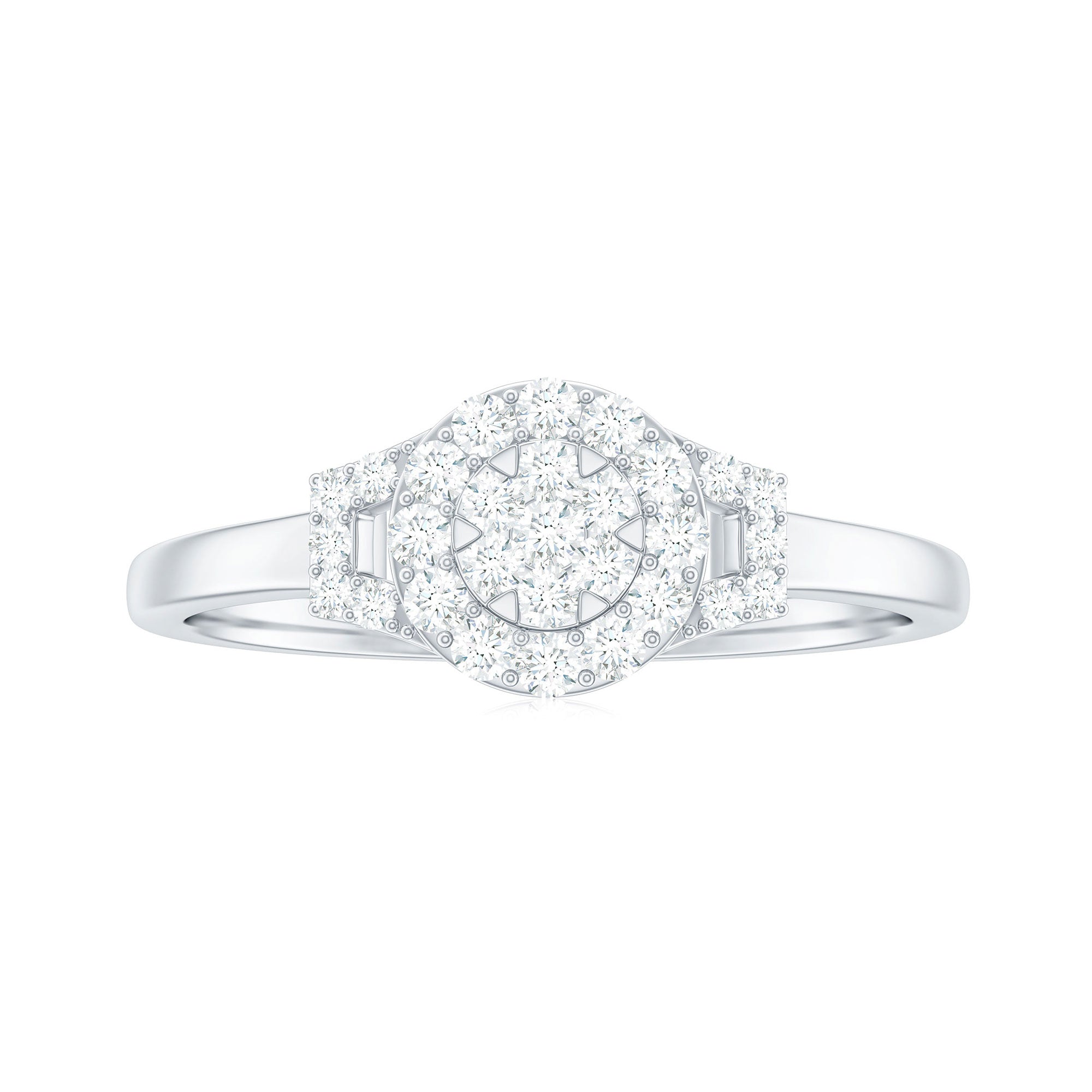 0.50 CT Minimal Zircon Engagement Ring in Gold