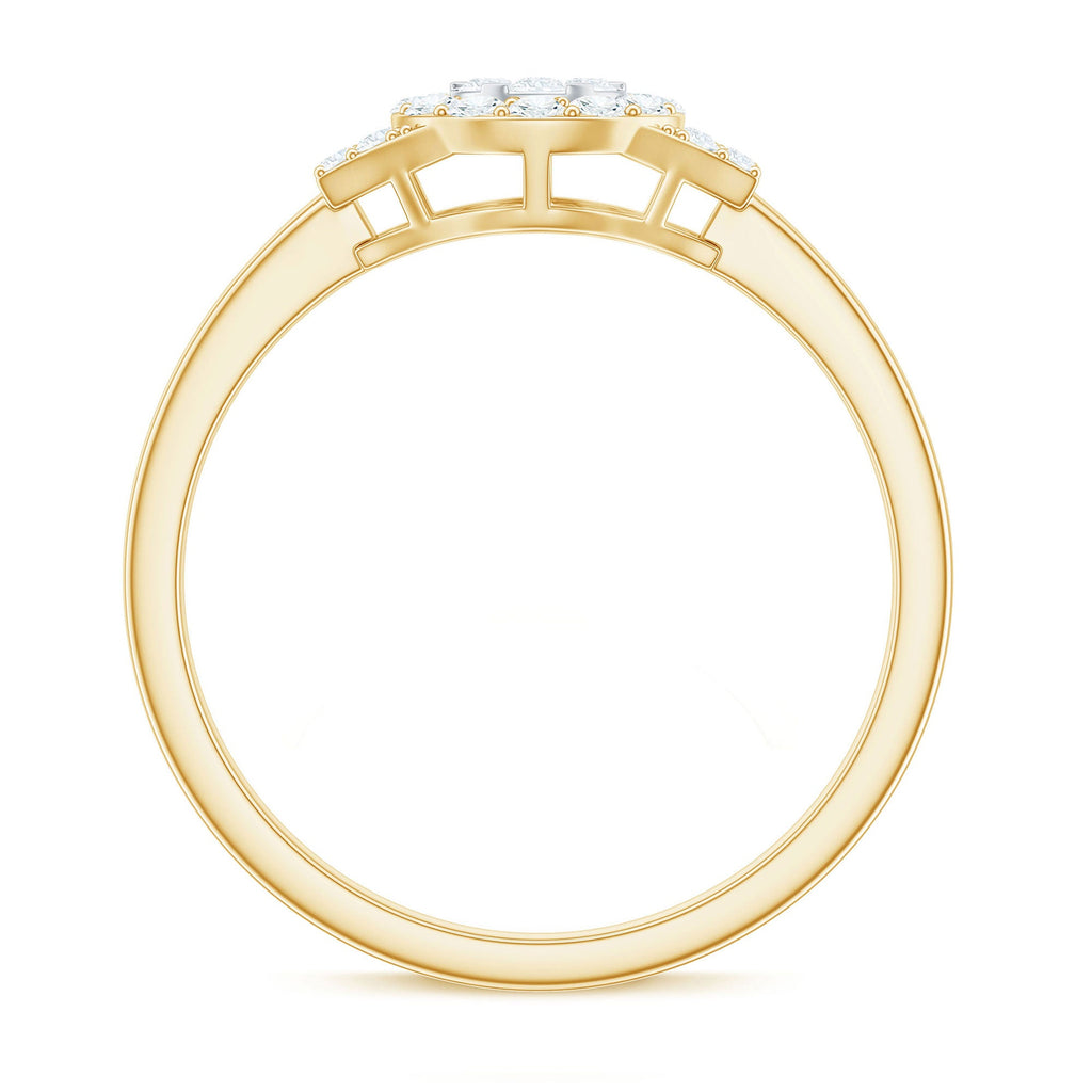 0.50 CT Minimal Zircon Engagement Ring in Gold