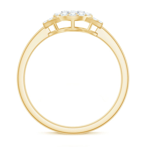 0.50 CT Minimal Zircon Engagement Ring in Gold