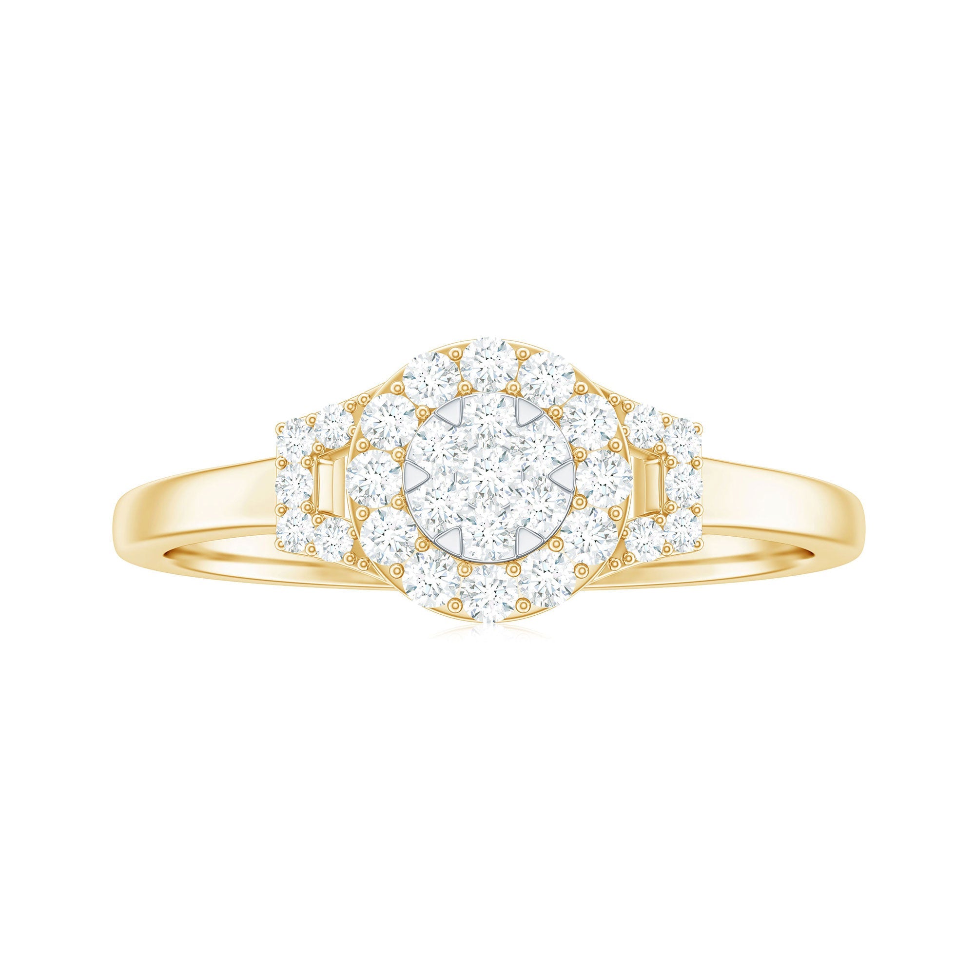 0.50 CT Minimal Zircon Engagement Ring in Gold