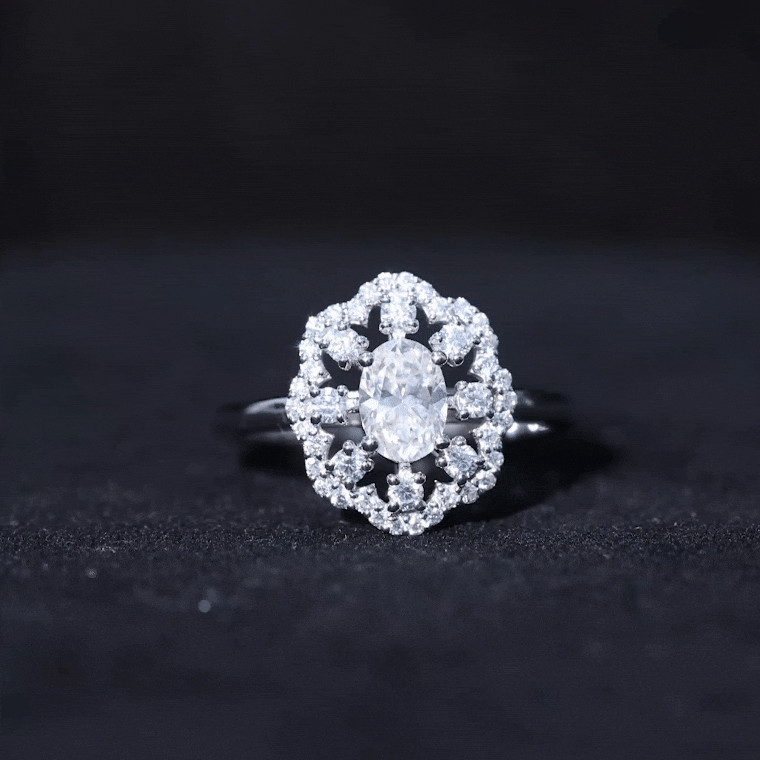 2.25 CT Cubic Zirconia Vintage Engagement Ring in Gold