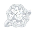 2.25 CT Cubic Zirconia Vintage Engagement Ring in Gold