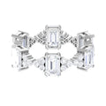 7 CT Designer Zircon Eternity Ring in Prong Setting