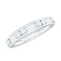 1 CT Minimal Simulated Diamond Half Eternity Band Ring in Gold