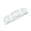 2.75 CT Baguette Cut Zircon Half Eternity Ring in Gold