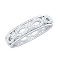 1/2 CT Simulated Diamond Infinity Band Ring in Gold