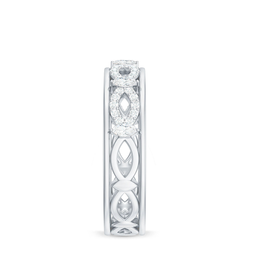 1/2 CT Simulated Diamond Infinity Band Ring in Gold