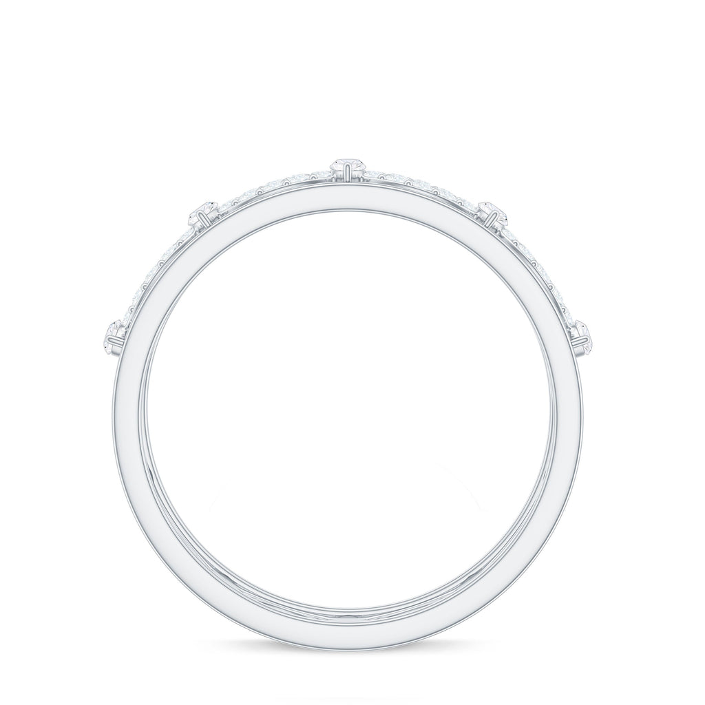 1/2 CT Simulated Diamond Infinity Band Ring in Gold