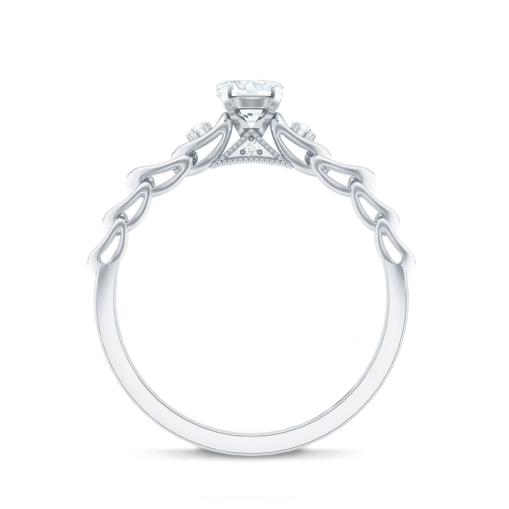 Designer Moissanite Promise Ring for Her