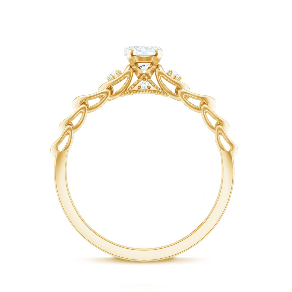 Designer Moissanite Promise Ring for Her