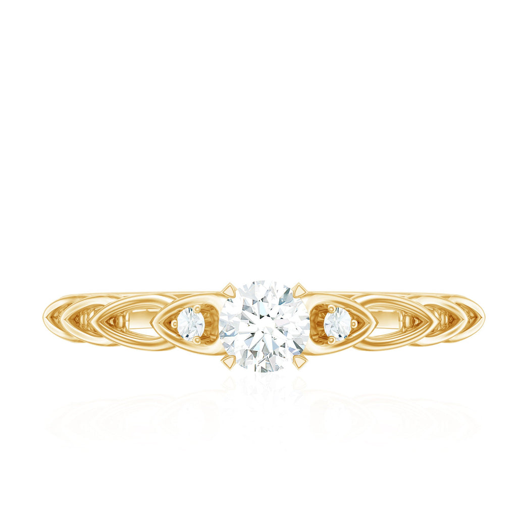 Designer Moissanite Promise Ring for Her