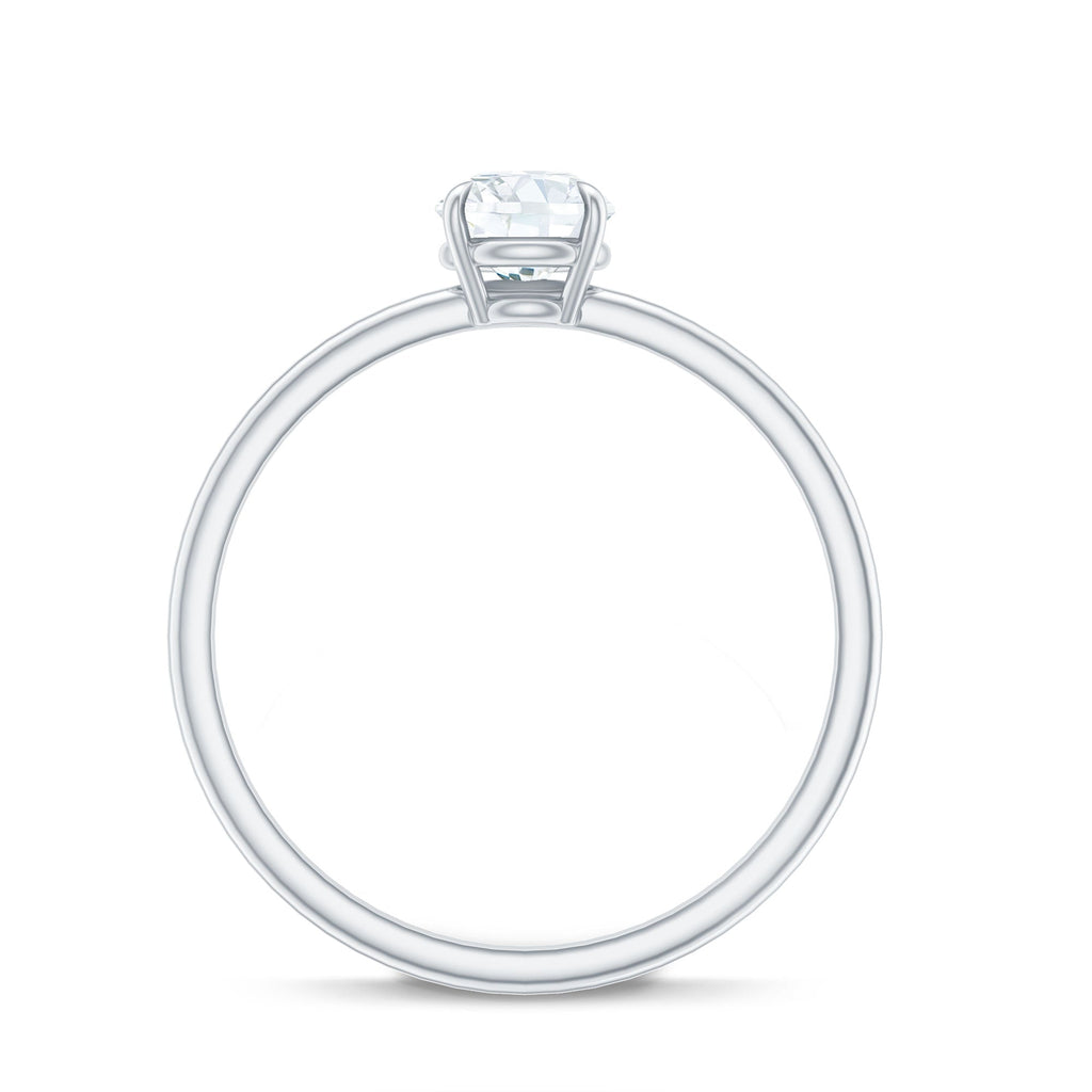 Round Shape Lab Grown Diamond Solitaire Ring