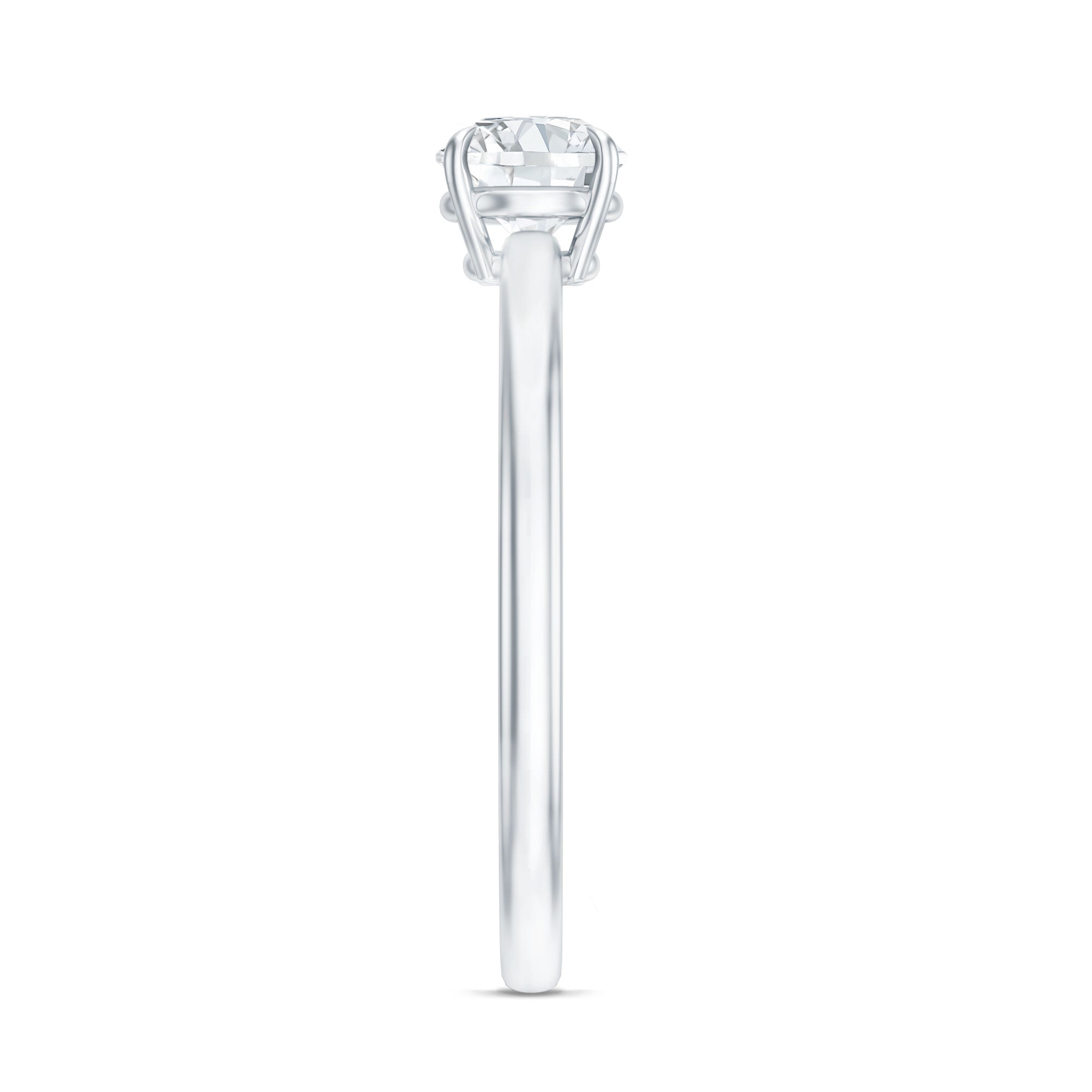 Round Shape Lab Grown Diamond Solitaire Ring