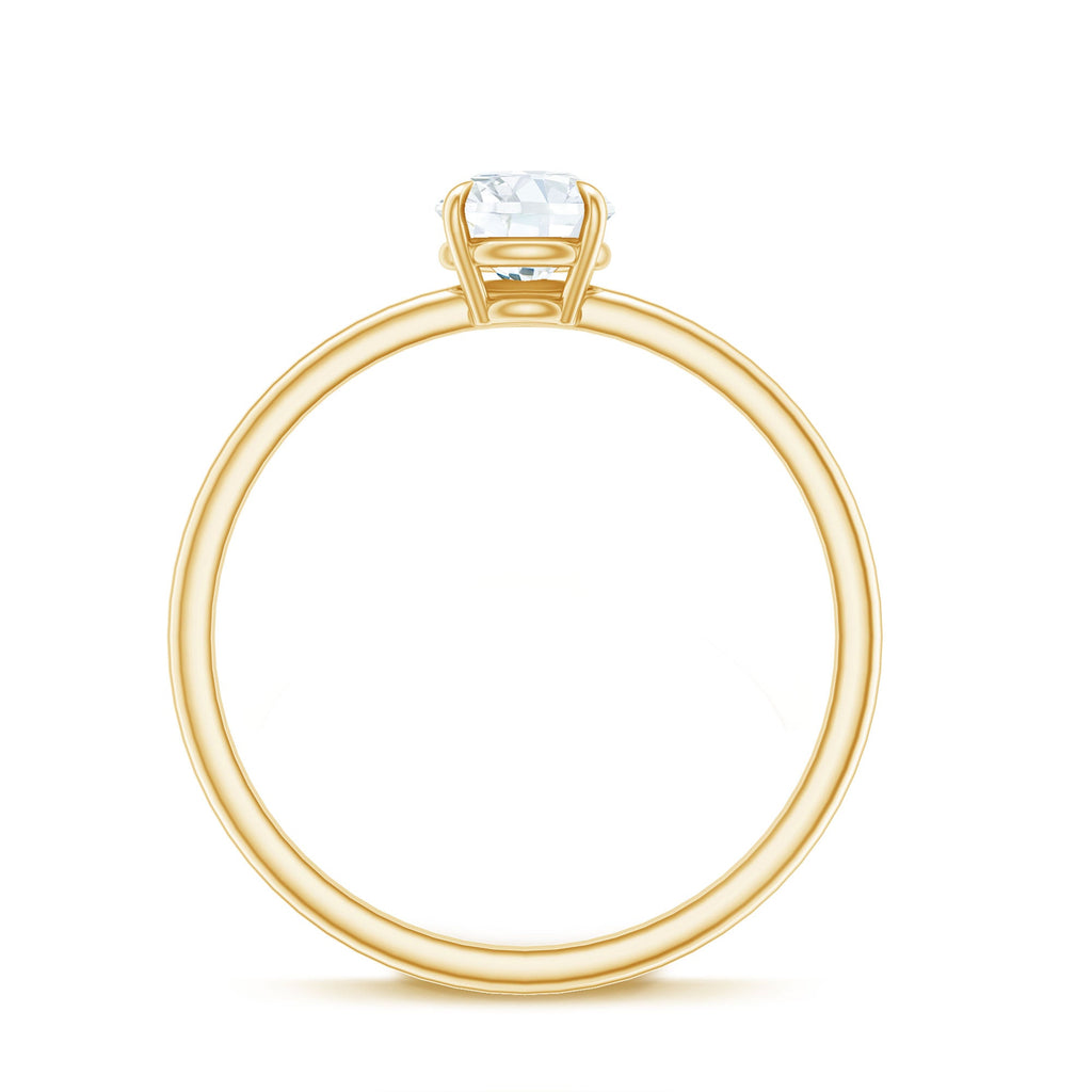 Round Shape Lab Grown Diamond Solitaire Ring