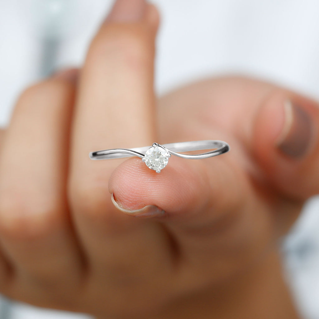 Solitaire Lab Grown Diamond Promise Ring