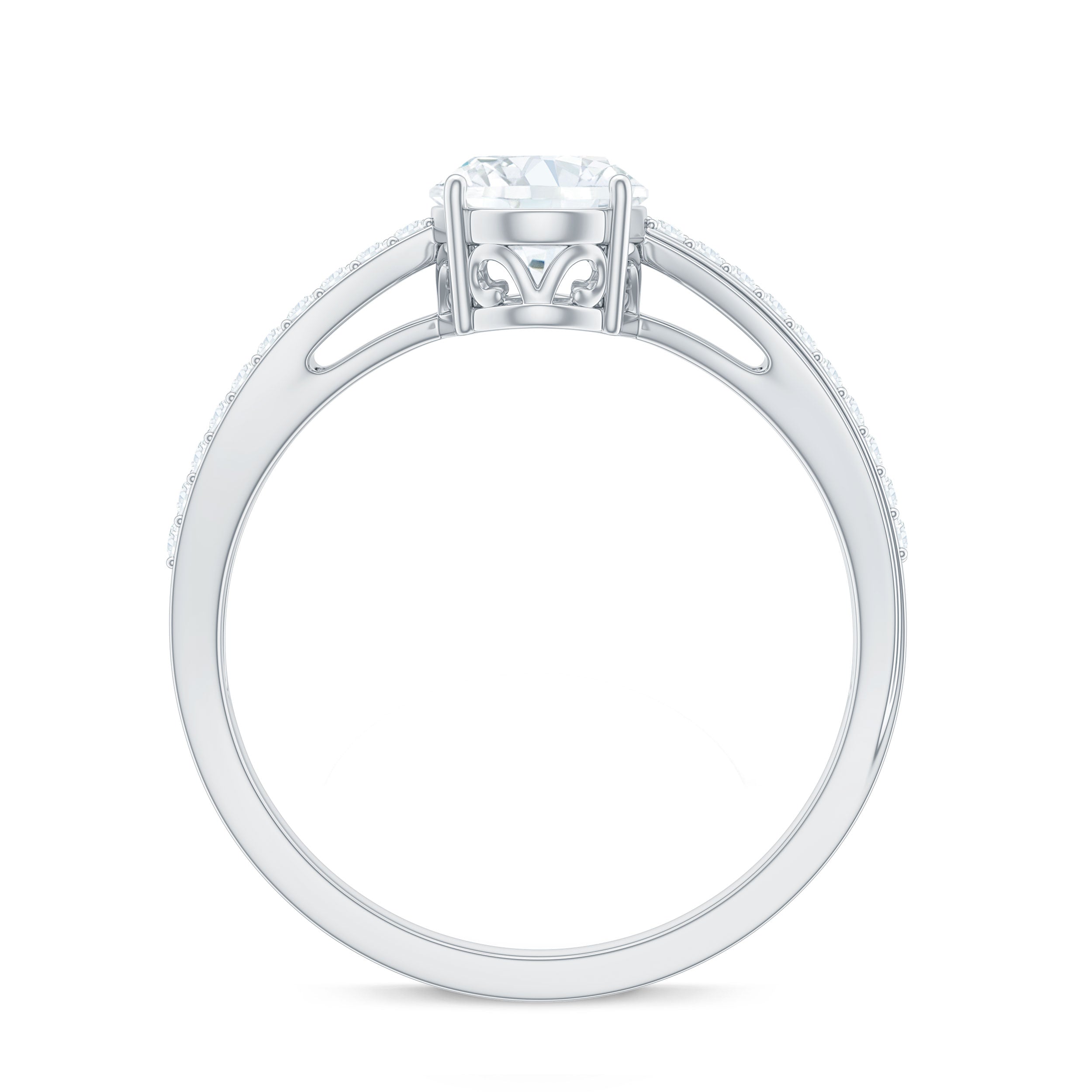 Classic Oval Shape Lab Grown Diamond Solitaire Engagement Ring