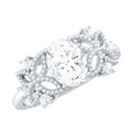 Nature Inspired Lab Grown Diamond Solitaire Engagement Ring