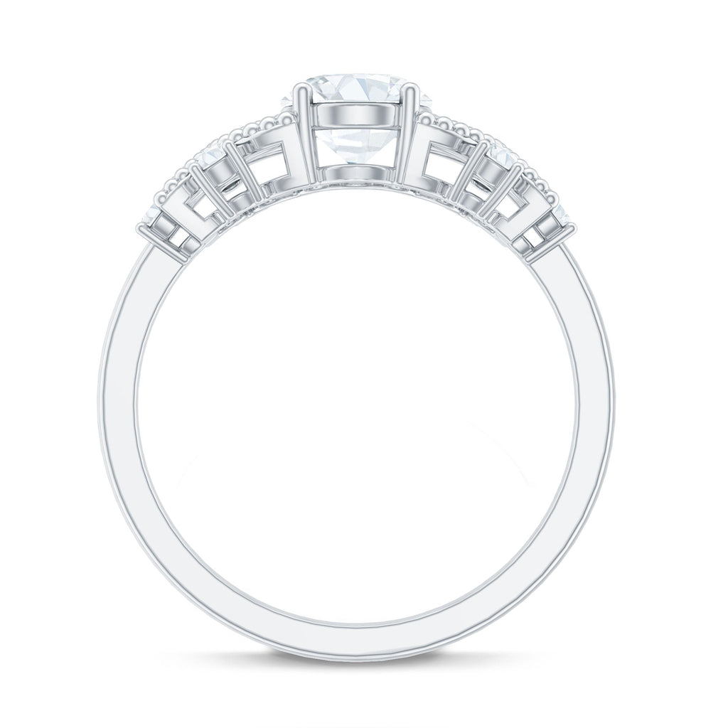 Nature Inspired Lab Grown Diamond Solitaire Engagement Ring