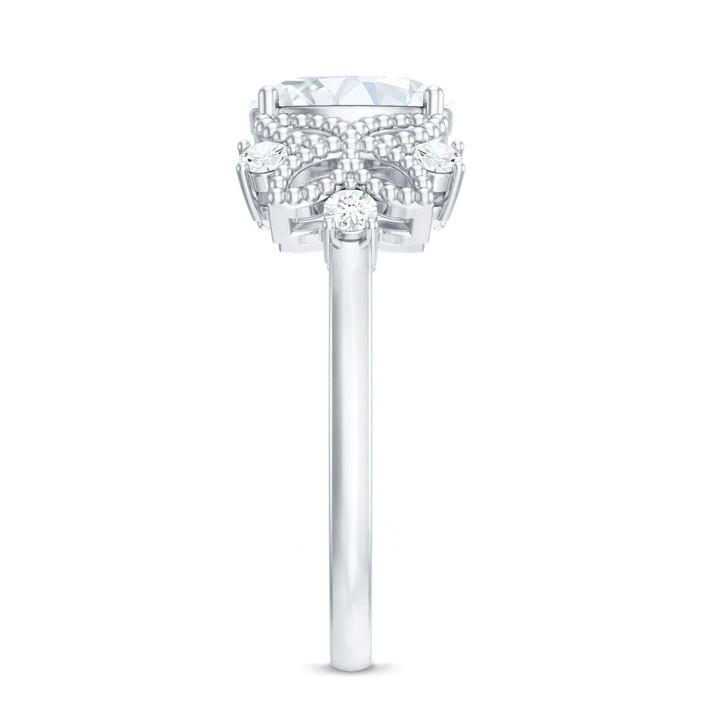 Nature Inspired Lab Grown Diamond Solitaire Engagement Ring