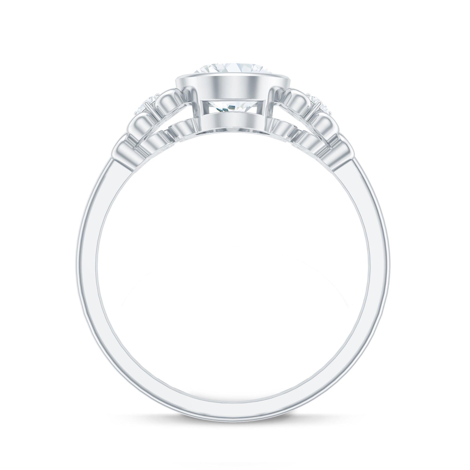 Classic Oval Lab Grown Diamond Solitaire Engagement Ring
