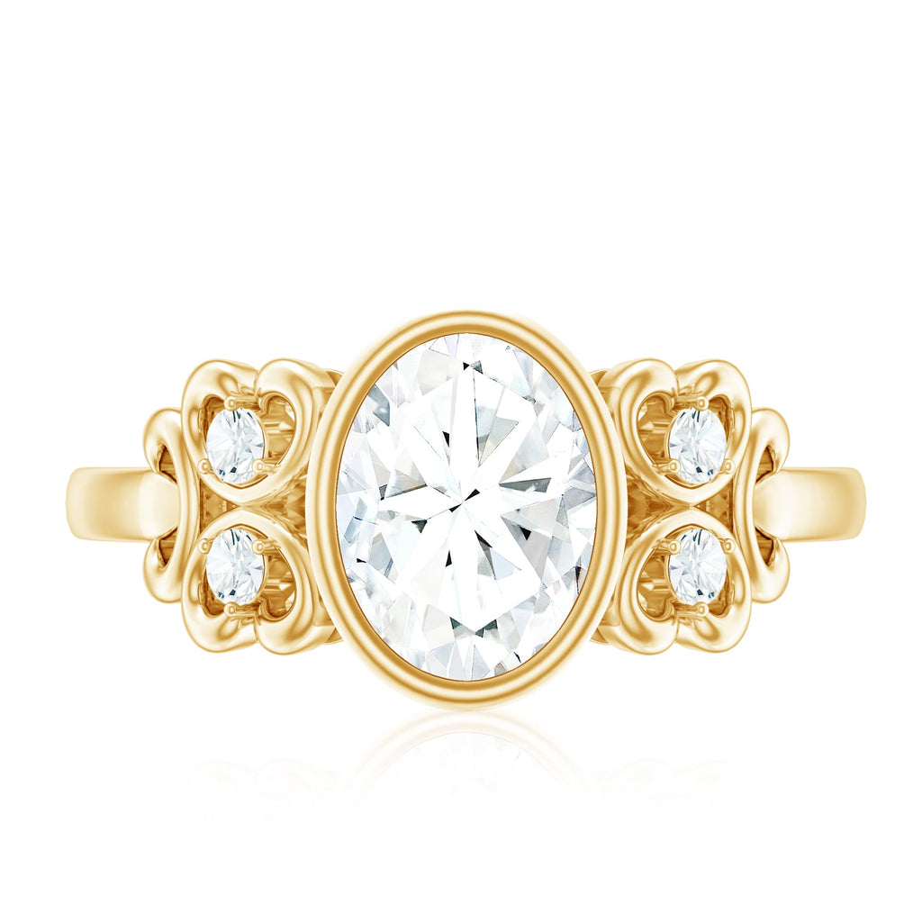 Classic Oval Lab Grown Diamond Solitaire Engagement Ring