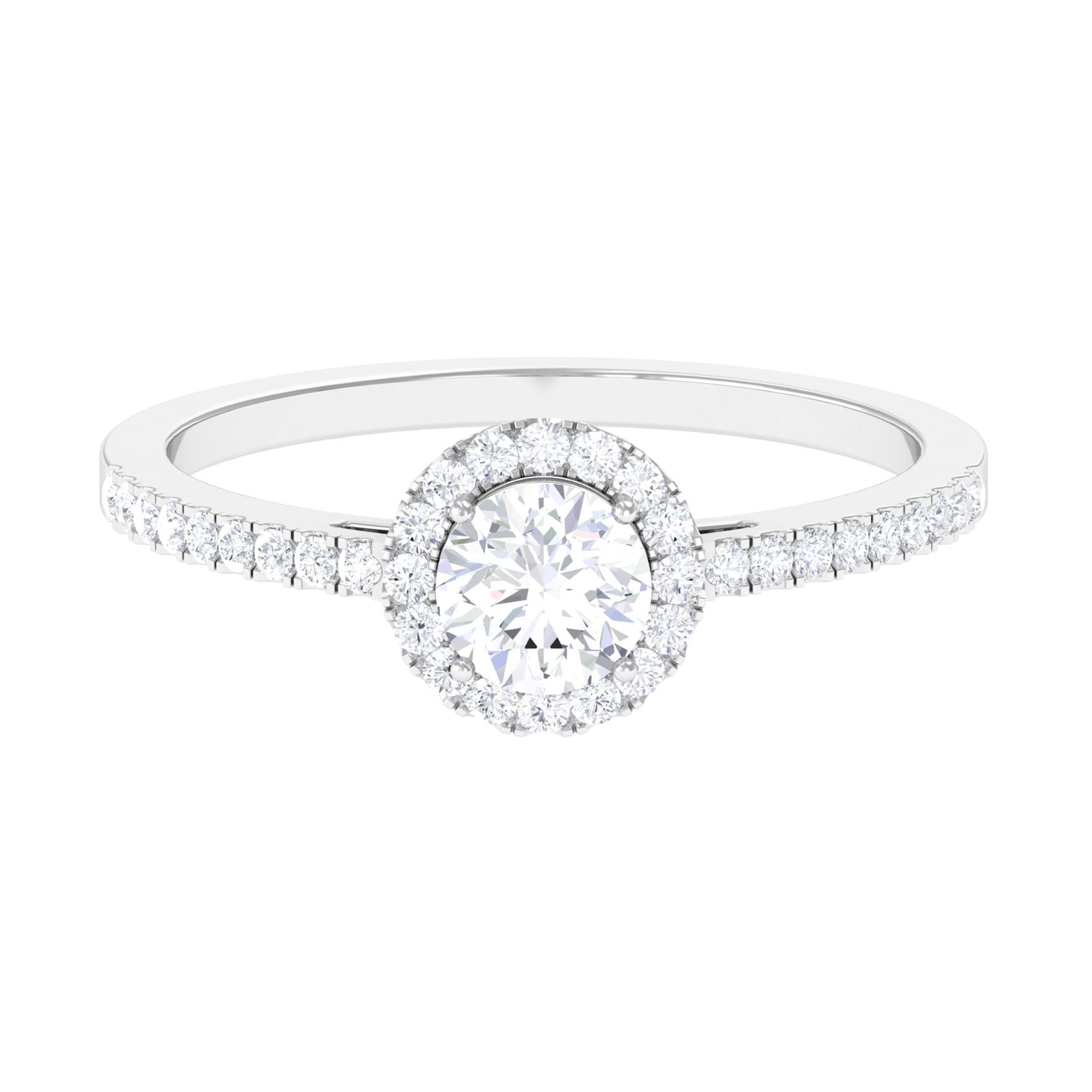 1 CT Minimal Zircon Gold Promise Ring