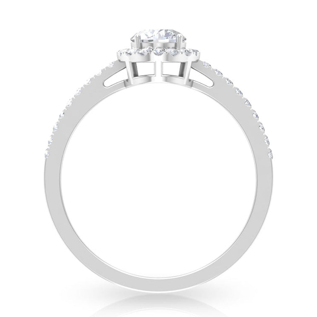 1 CT Minimal Zircon Gold Promise Ring