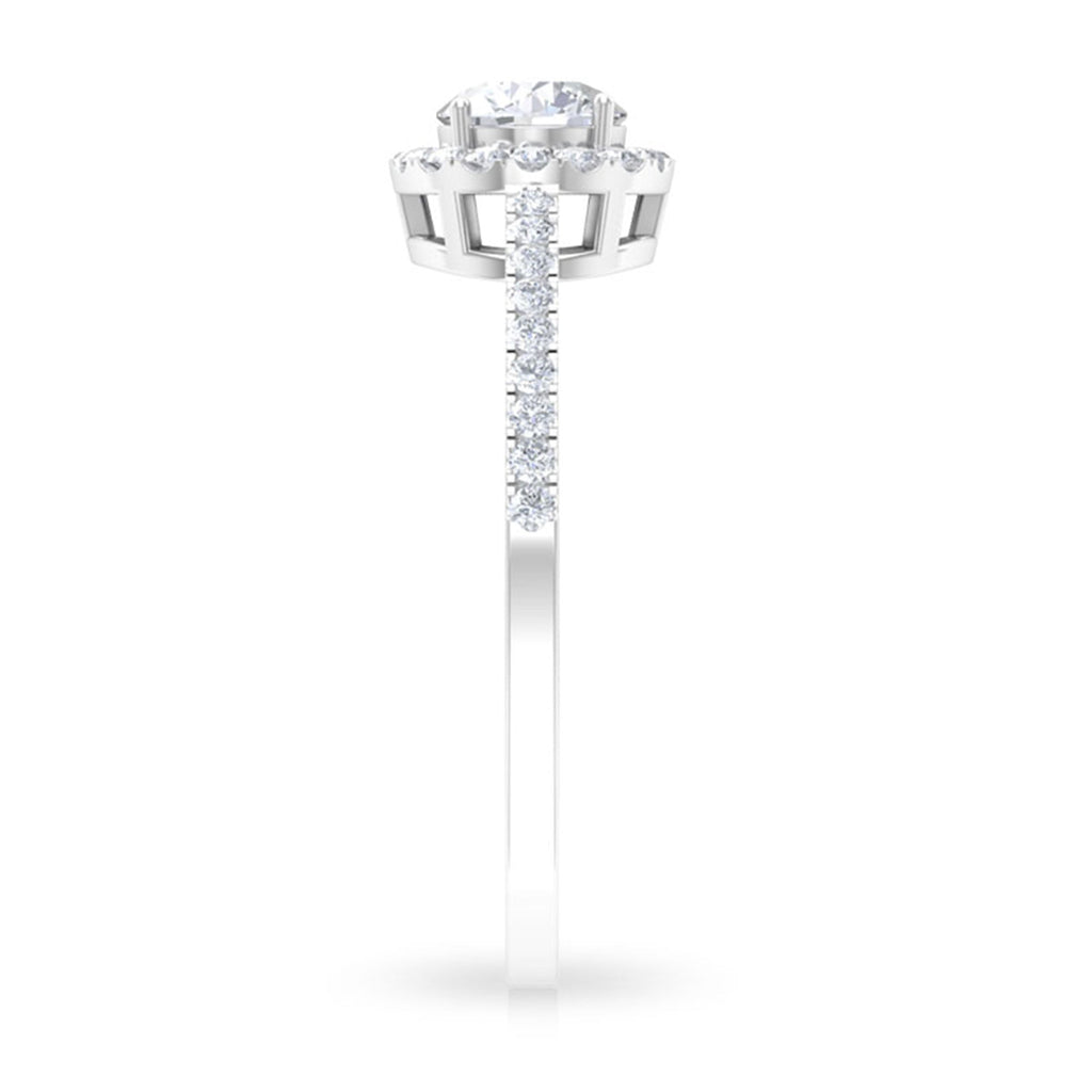 1 CT Minimal Zircon Gold Promise Ring