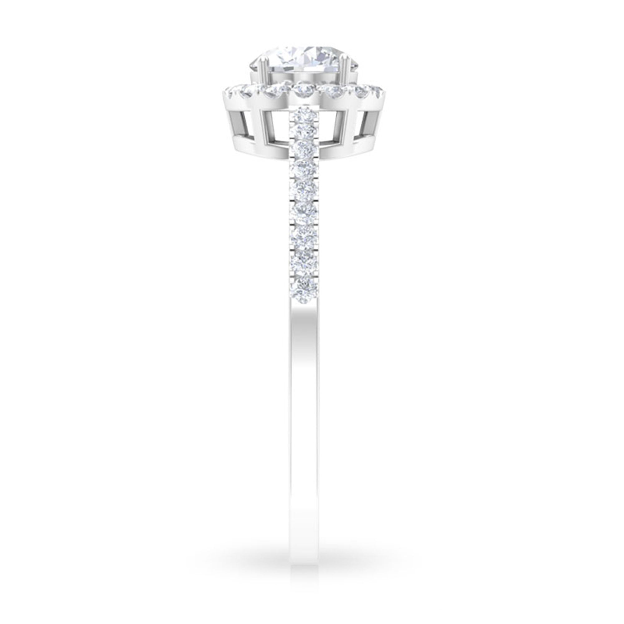 1 CT Minimal Zircon Gold Promise Ring