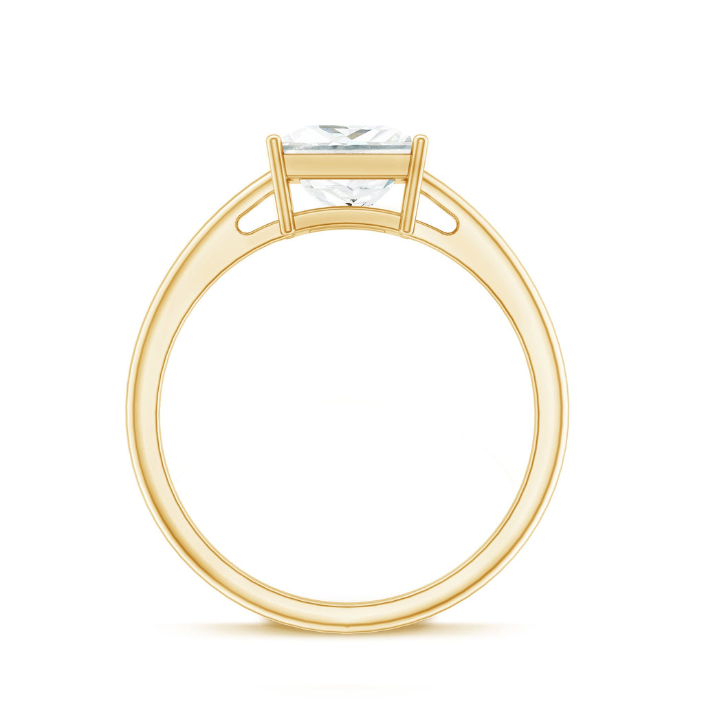 3 Carat Princess Cut Moissanite Solitaire Engagement Ring