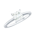 1 CT Princess Cut Moissanite Solitaire Ring for Women