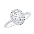 Certified Moissanite 6X8 MM Oval Engagement Ring For Her