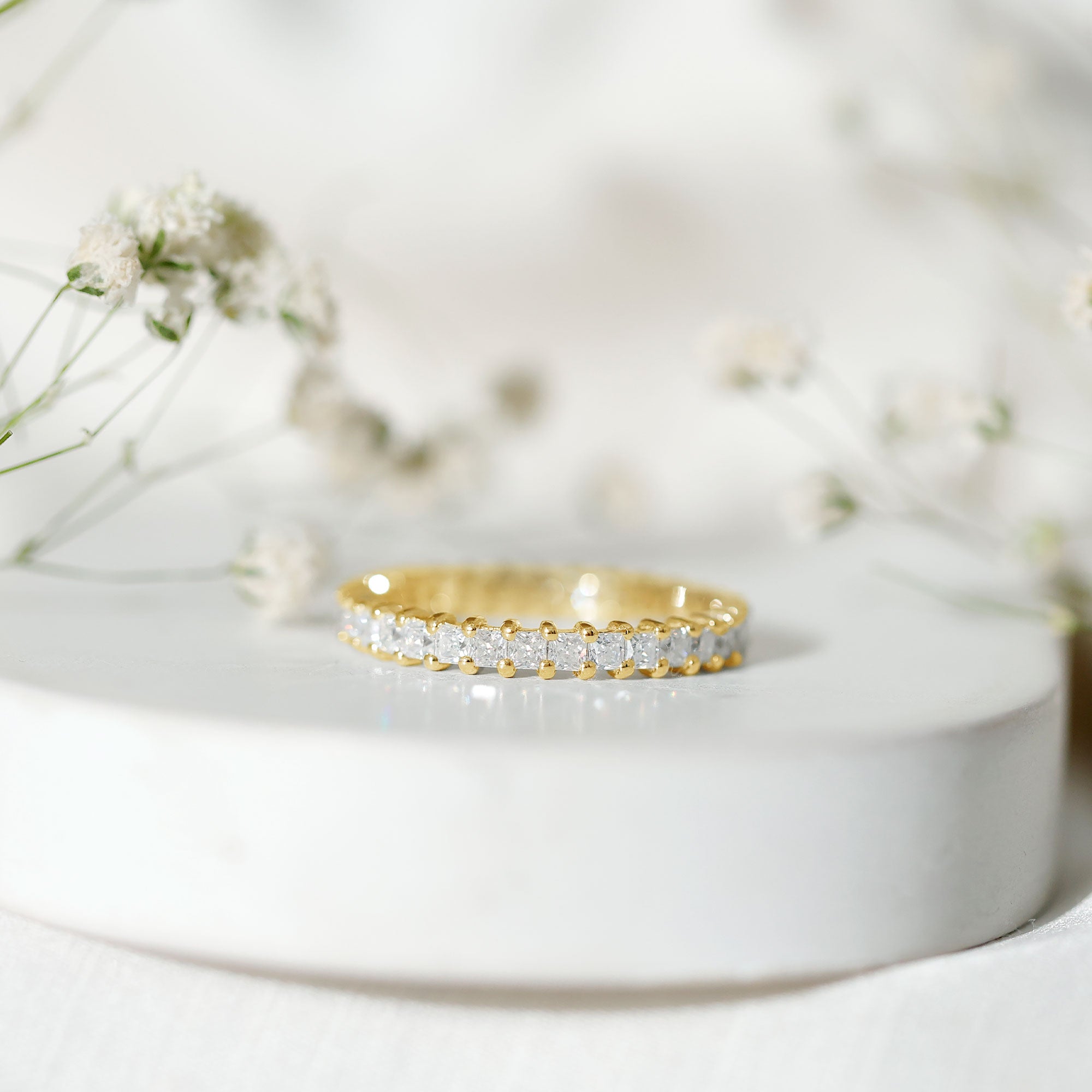 1.50 CT Zircon Full Eternity Ring