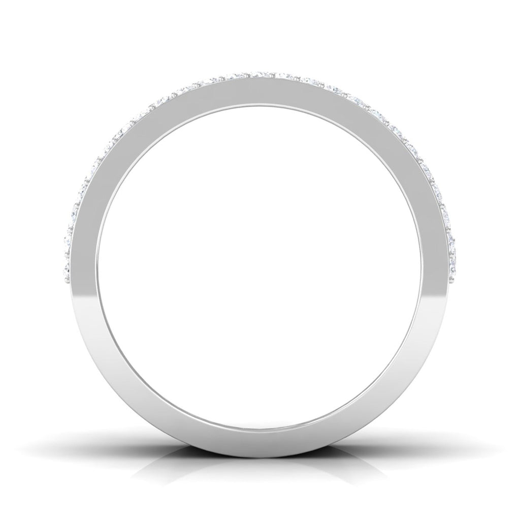 Designer Round and Baguette Cut Zircon Wedding Band