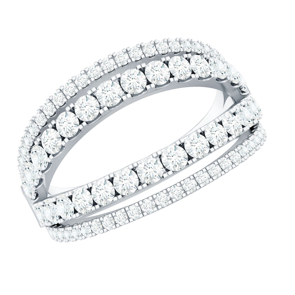 1.5 CT Cubic Zirconia Designer Cocktail Ring in Gold