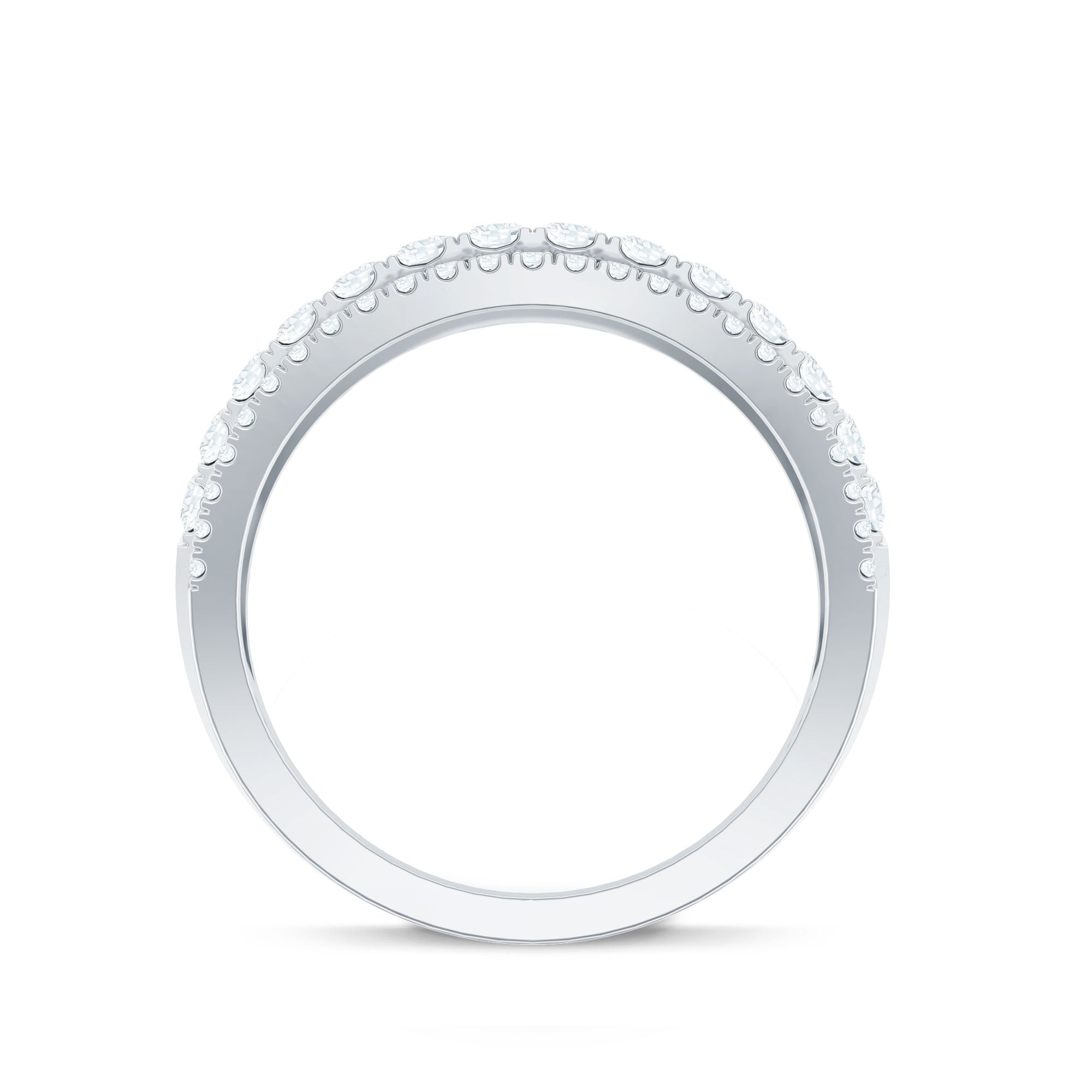 1.5 CT Cubic Zirconia Designer Cocktail Ring in Gold