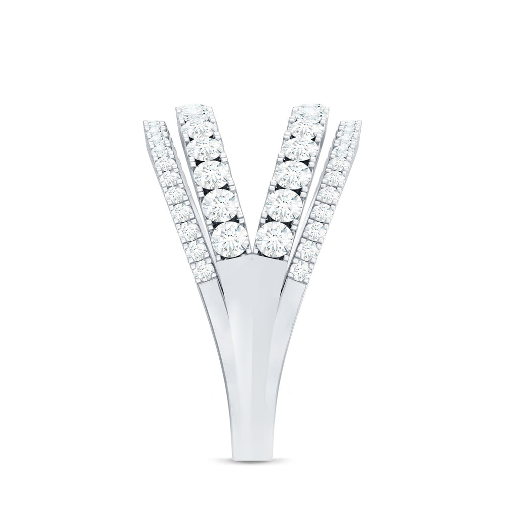 1.5 CT Cubic Zirconia Designer Cocktail Ring in Gold