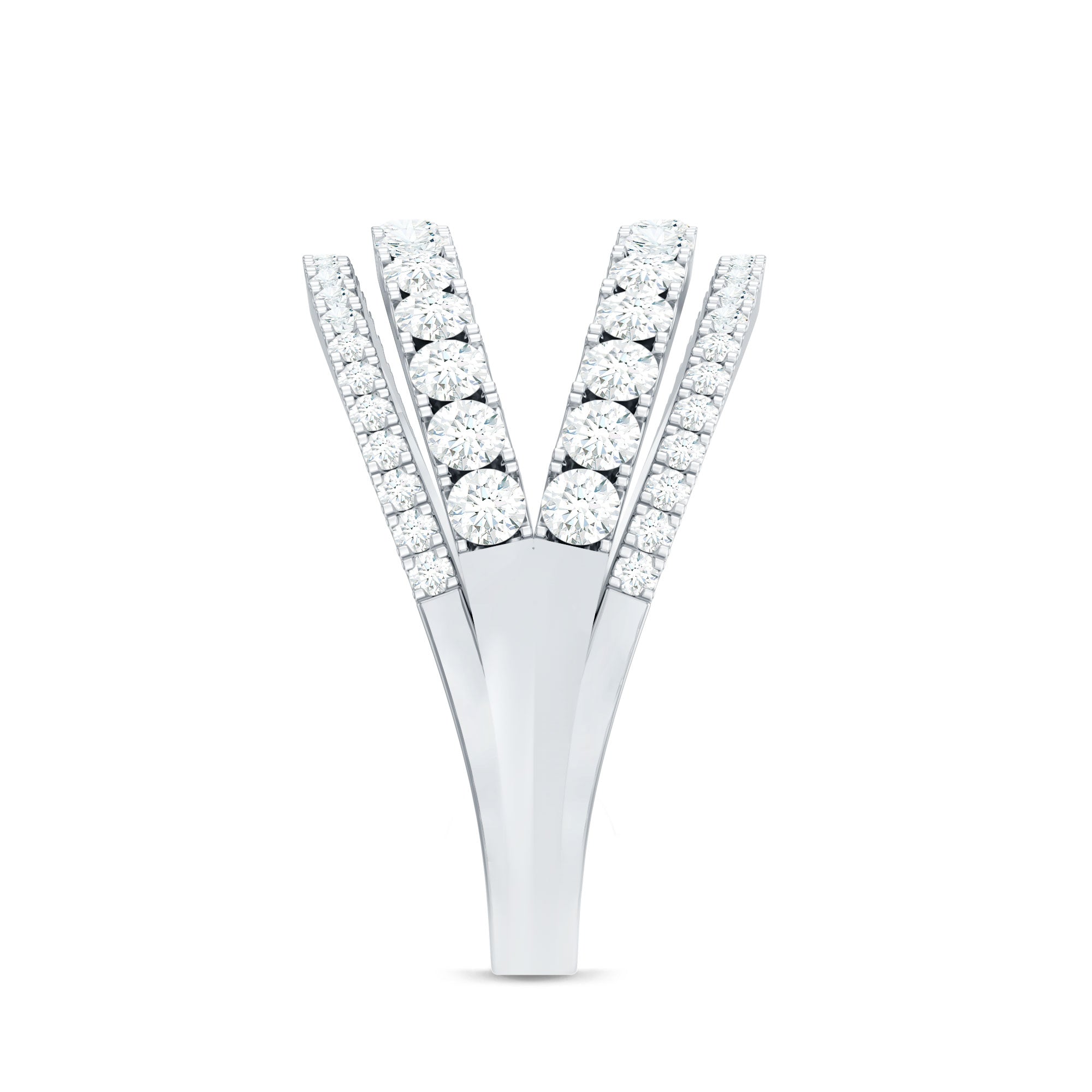 1.5 CT Cubic Zirconia Designer Cocktail Ring in Gold