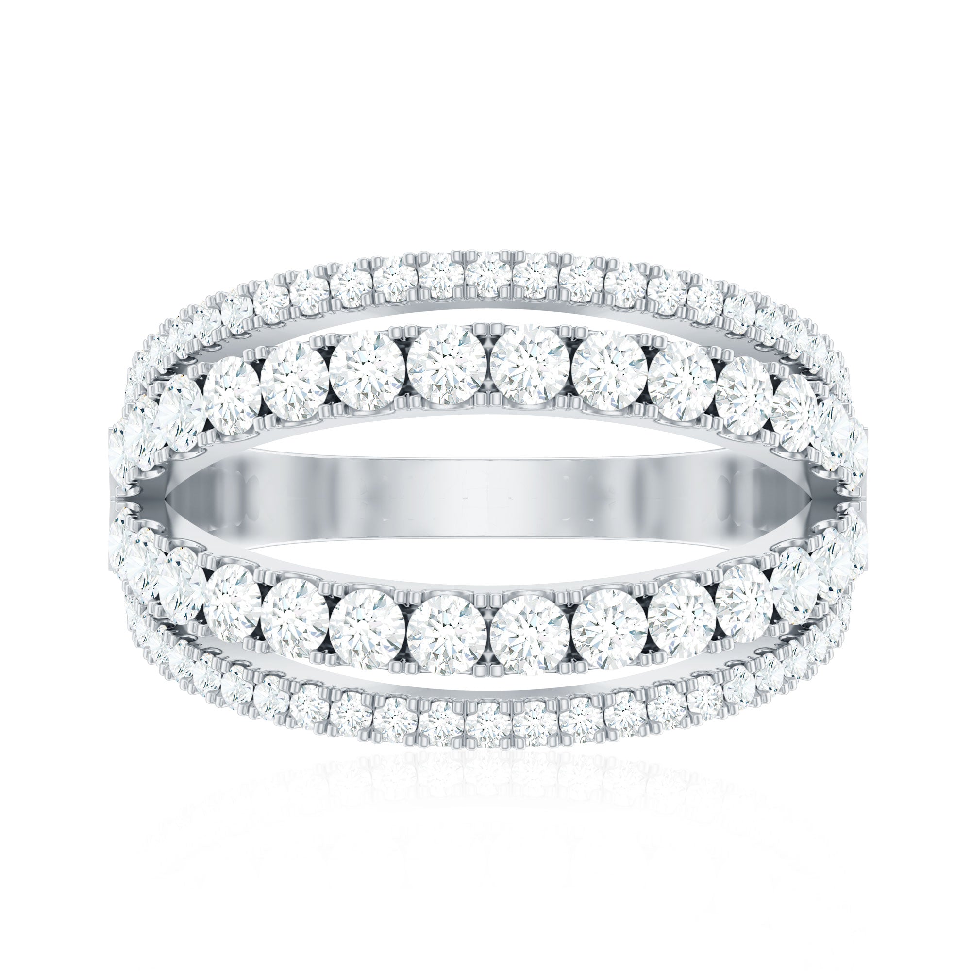 1.5 CT Cubic Zirconia Designer Cocktail Ring in Gold