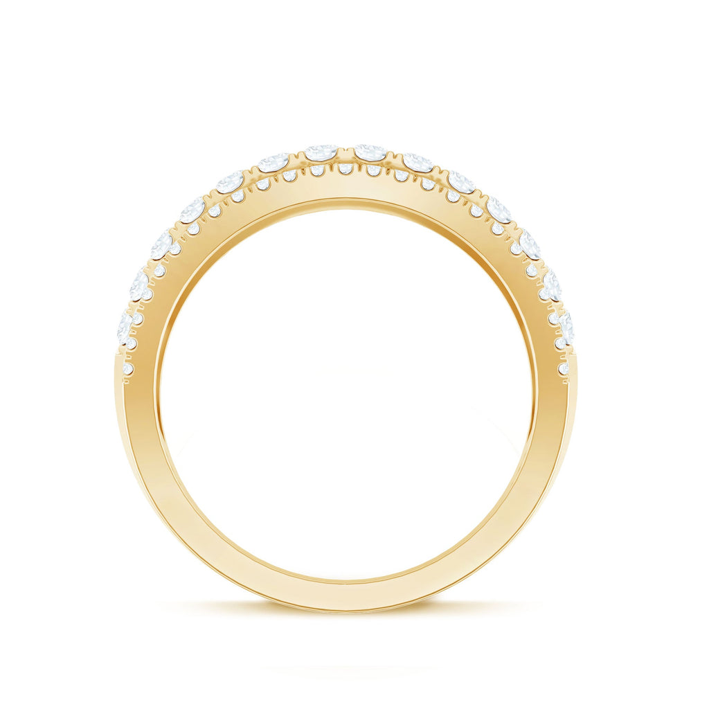 1.5 CT Cubic Zirconia Designer Cocktail Ring in Gold