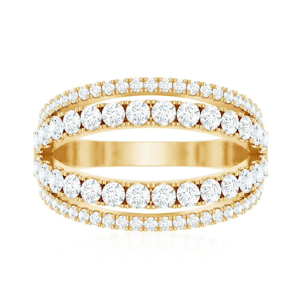 1.5 CT Cubic Zirconia Designer Cocktail Ring in Gold