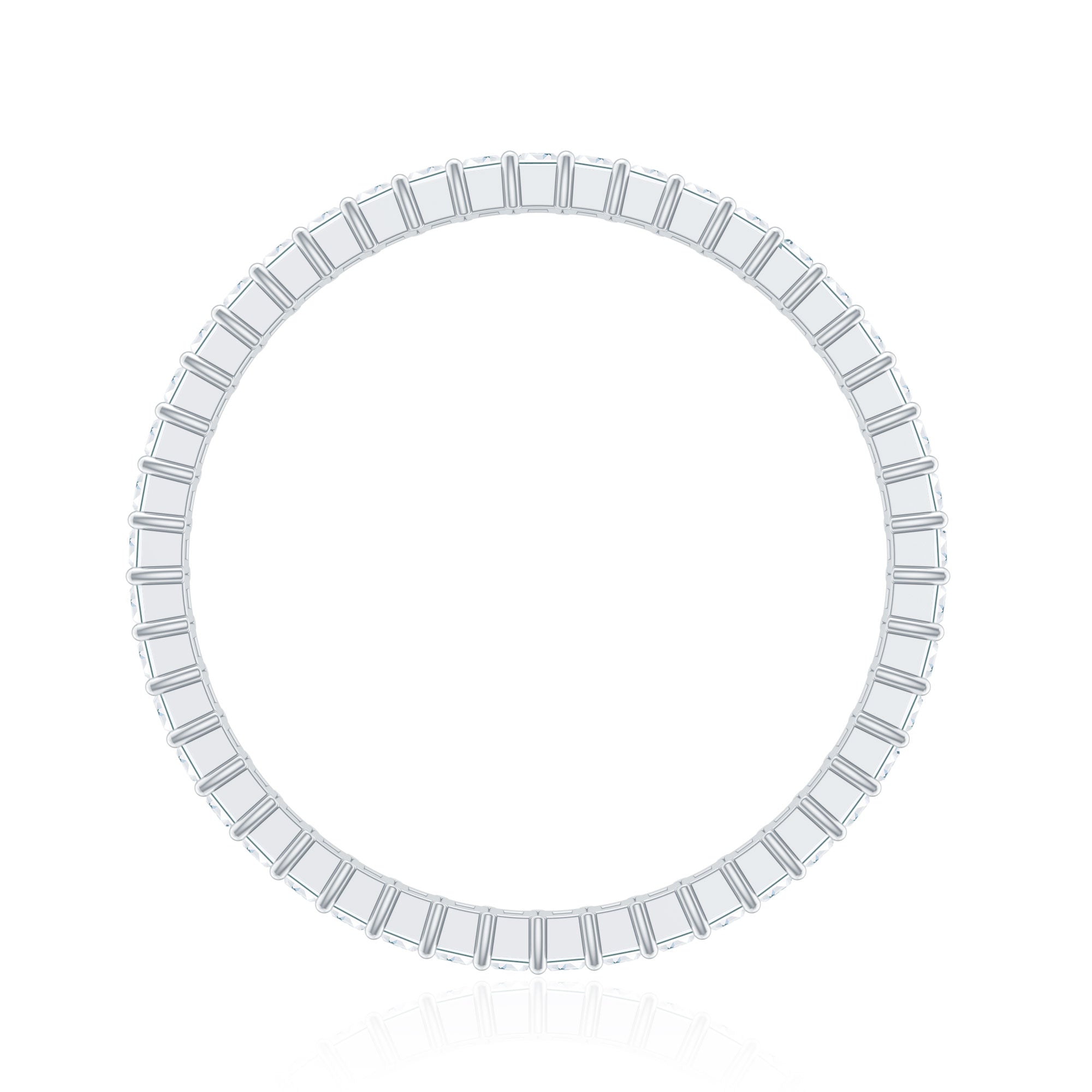 Baguette Cut Diamond Eternity Wedding Band Ring