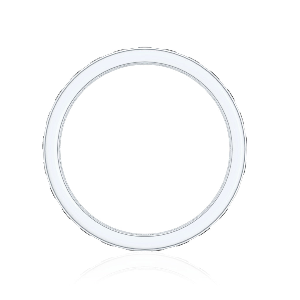 2.75 CT Channel Set Black Spinel Eternity Ring
