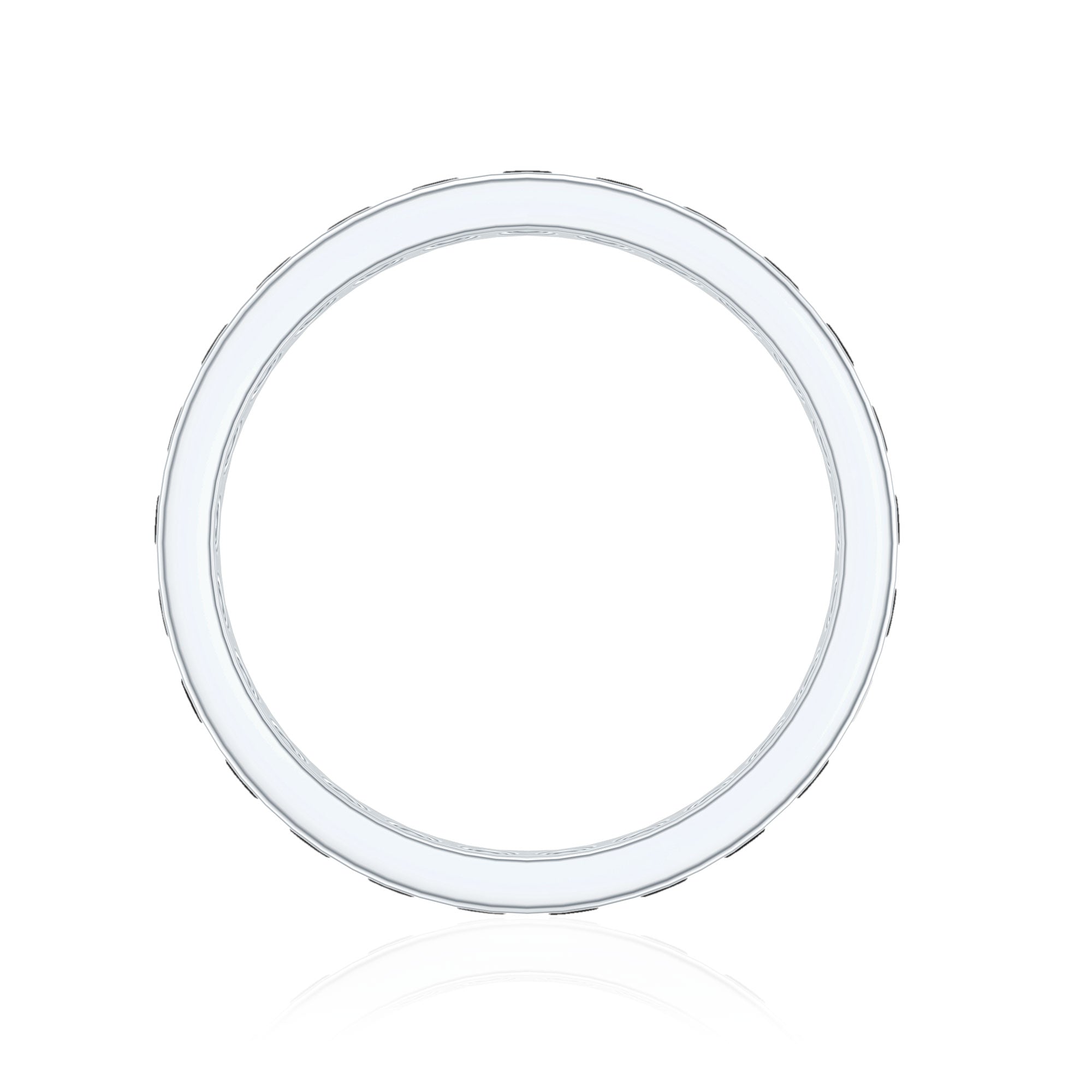 2.75 CT Channel Set Black Spinel Eternity Ring